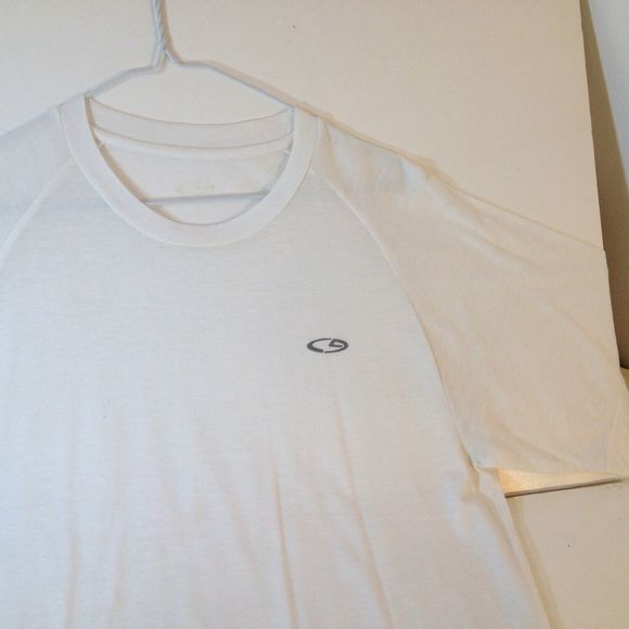 Champion Men's Duo Dry T-Shirt Size Medium Cut Big White Athletic - Picture 5 of 11